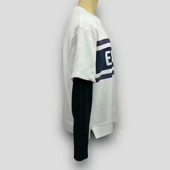 🔵 2/$15 ~ NEW! GEORGE mens fooler tee white black purple medium, large and  XL - Picture 2 of 7